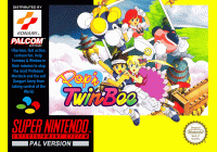 Pop'n TwinBee PAL Super Nintendo PAL box art